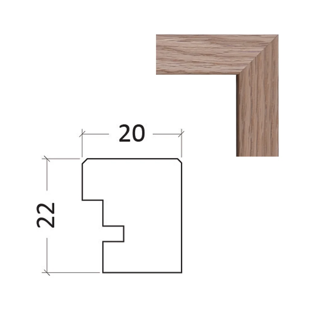 24x36 Inch Premium Poster Frame - Natural Oak - Image 6