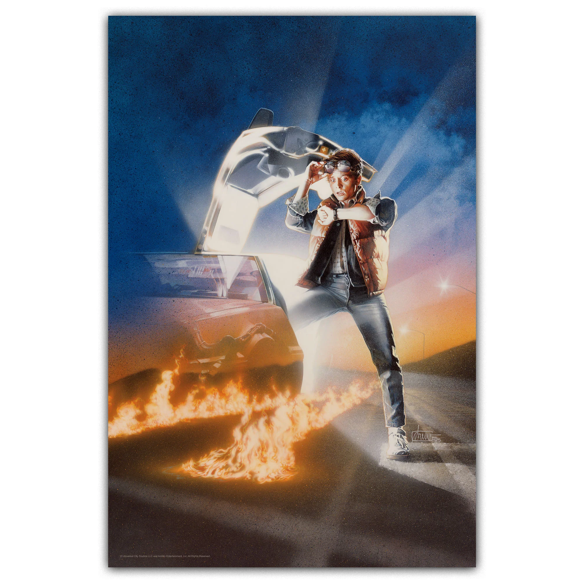 Back To The Future Art Print (Signed) - Image 2
