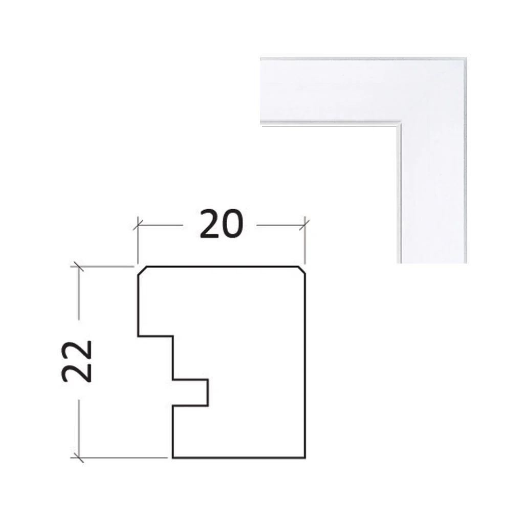 18x24 Inch Premium Poster Frame - White - Image 6