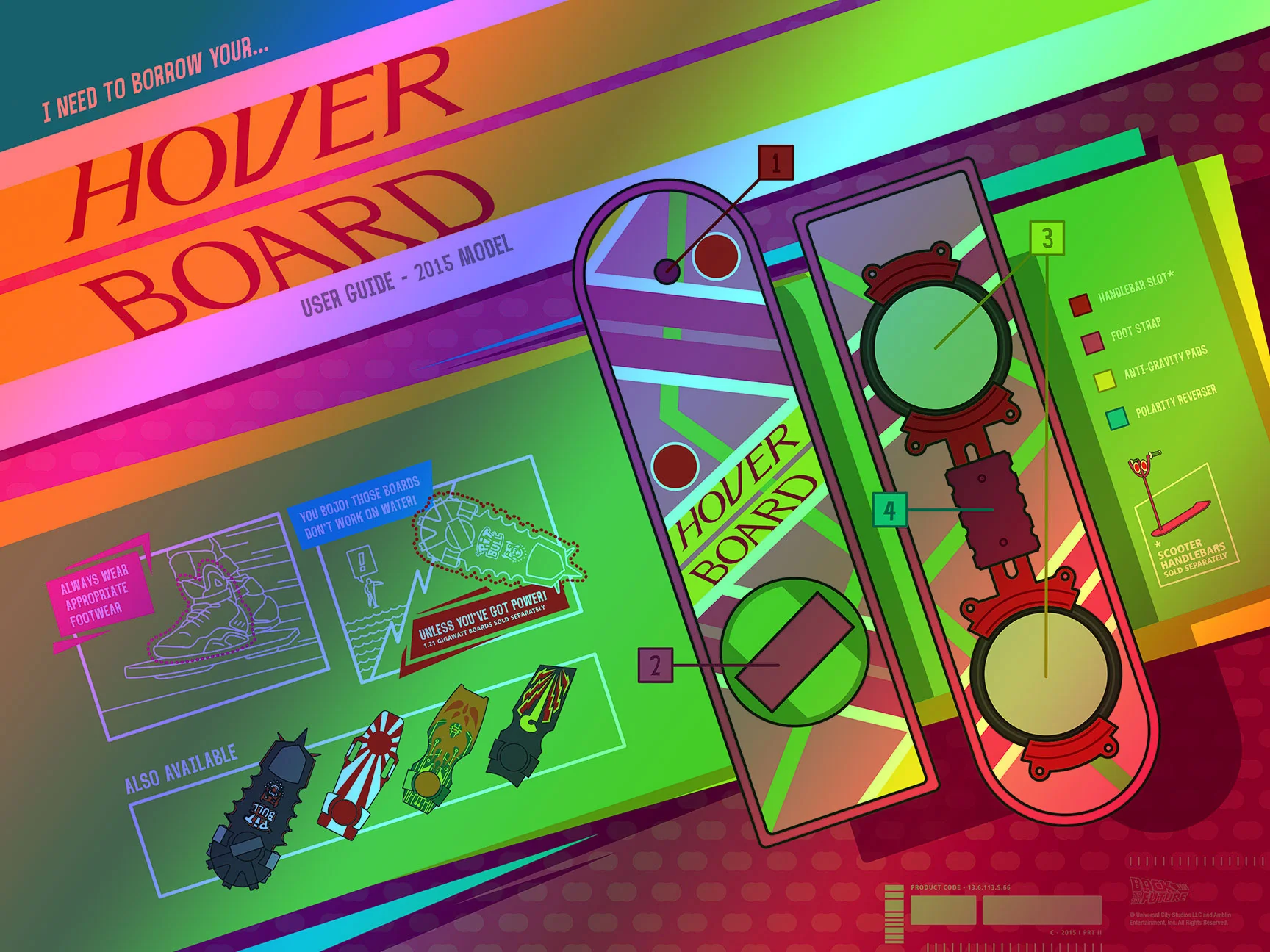 Back To The Future Part II Infographic - Foil Variant