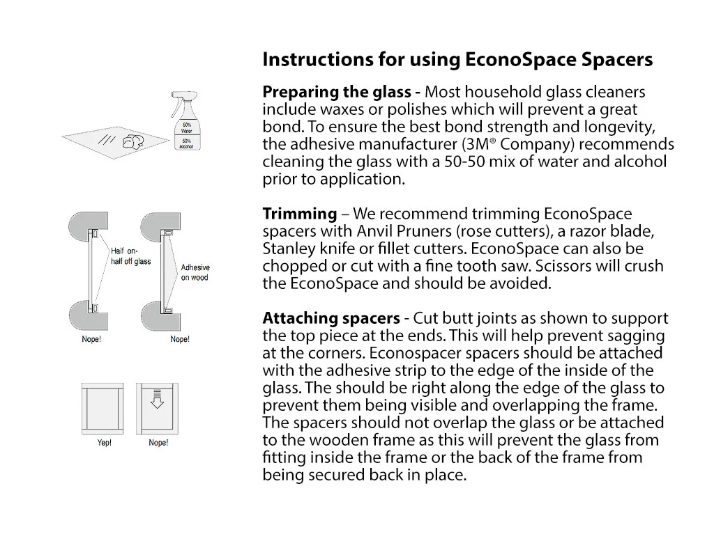 EconoSpace Spacers - 1.5mm Clear - Image 6