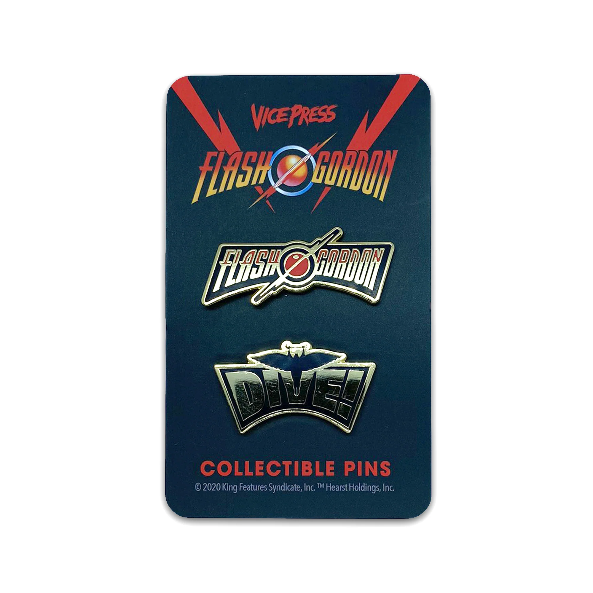 Flash Gordon "DIVE!" Enamel Pin Set - Image 4
