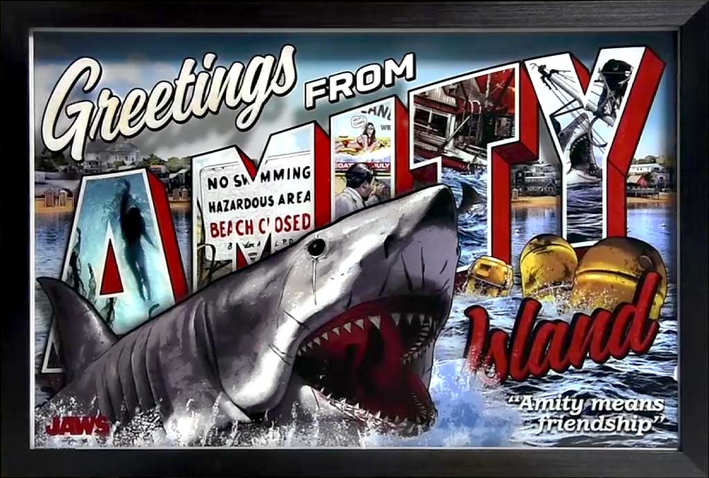 Jaws: Greetings From Amity Island - Framed Diorama