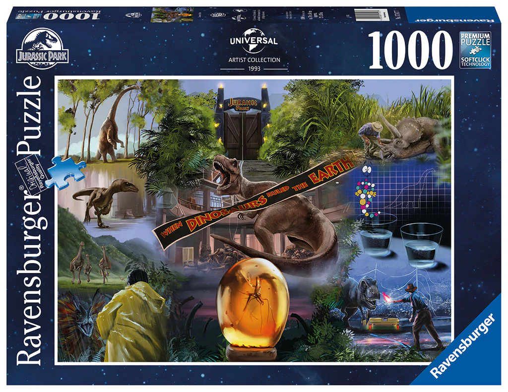 Jurassic Park 1000 Piece Jigsaw Puzzle - Image 3