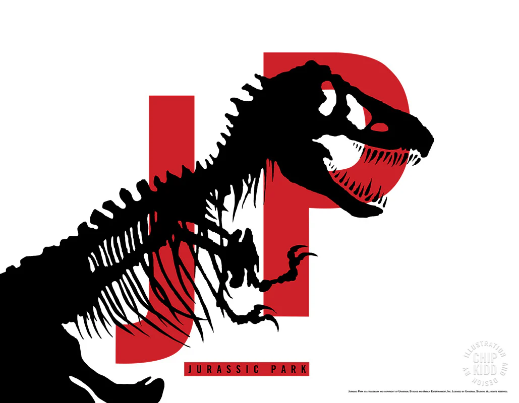 Jurassic Park Letterpress - White Edition