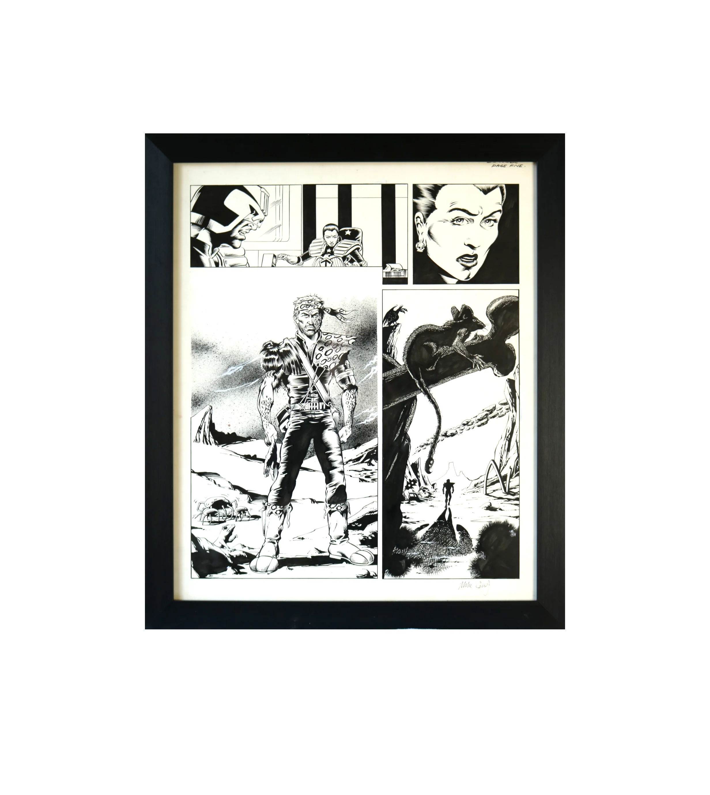 Badlander (Unpublished Alan Moore 2000 AD Story) Original Pages