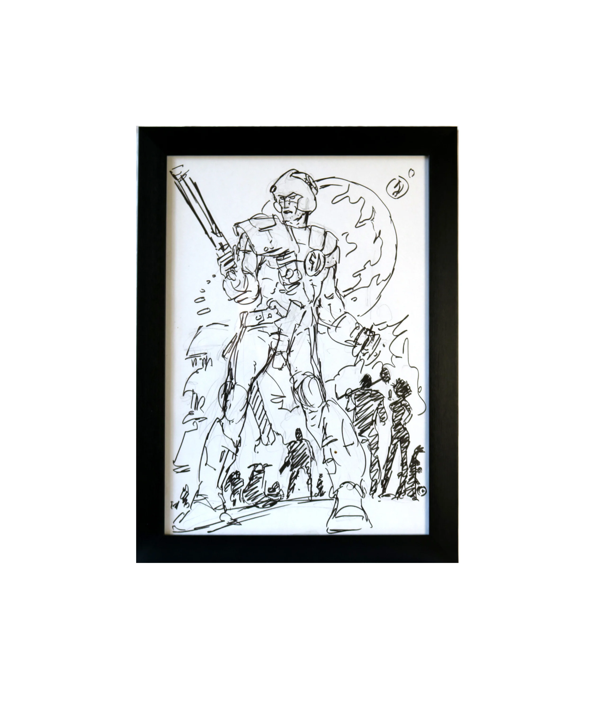 Strontium Dog Original Inks and Sketch - Image 2