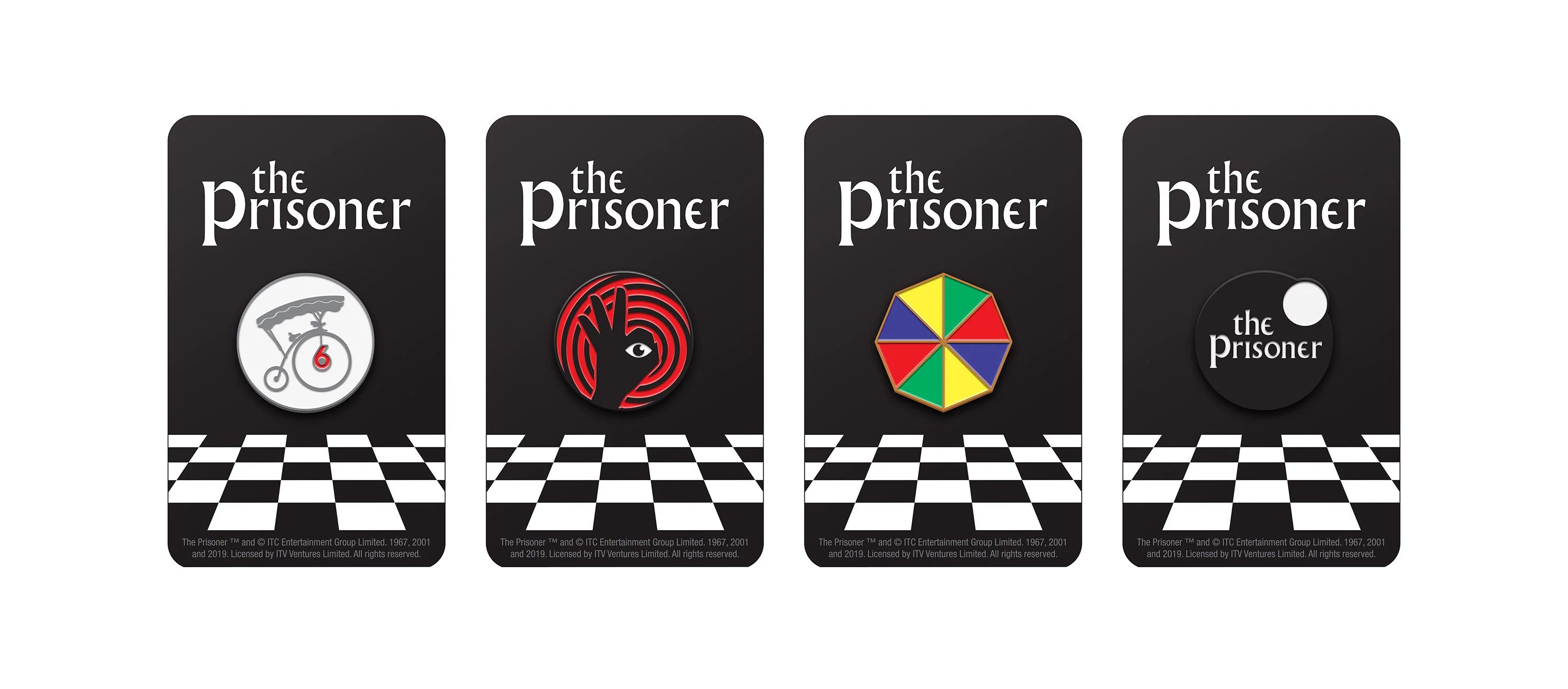 The Prisoner Enamel Pin Set