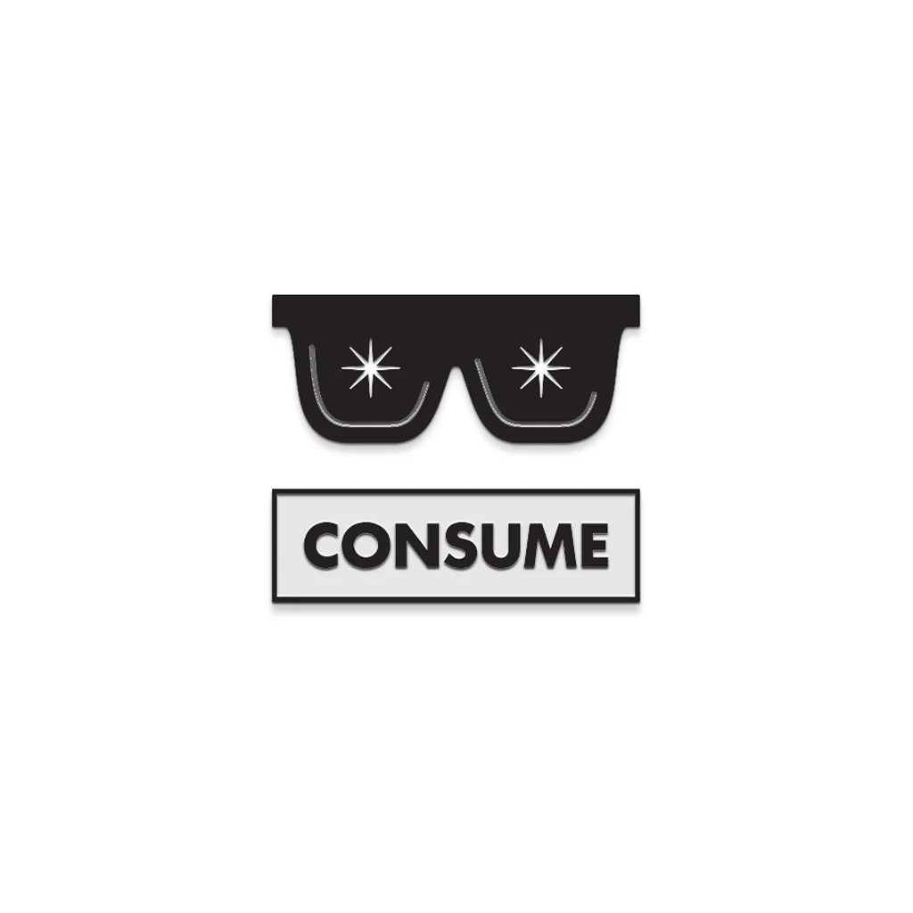 They Live Variant Enamel Pin Consume/ Glasses - Image 2