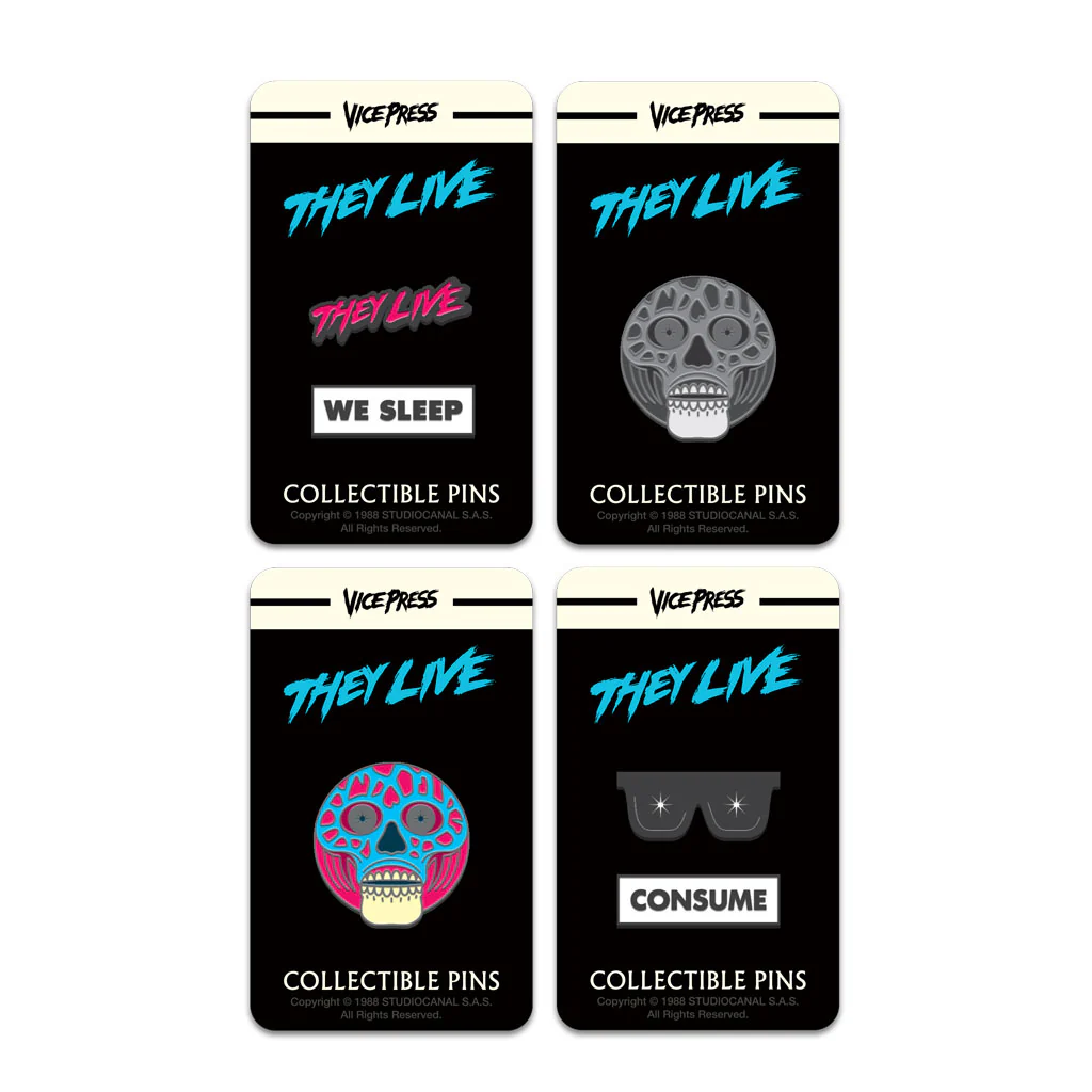 They Live Enamel Pin Set