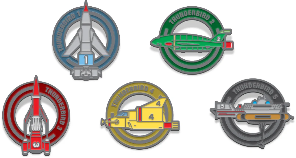 Thunderbirds Enamel Pin Set - Image 2
